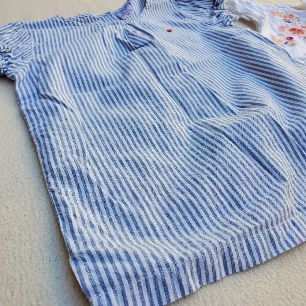 Girls 2 tops and skirt bundle Size 4-5